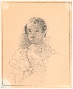Portræt af Adelaide Emilie Waagepetersen by Wilhelm Marstrand