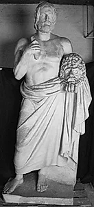 Portræt af Aischylos (525-456 f.Kr.), græsk tragediedigter, restaureret med antikt hoved af Euripides (ca. 485-406 f.Kr.), græsk dramatiker by Ubekendt