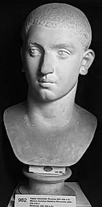 Portræt af Alexander Severus (kejser 222-235 e.Kr.) by Ubekendt