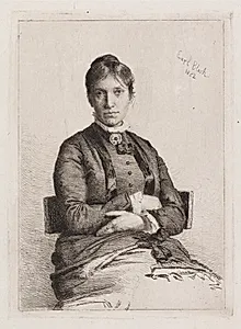 Portræt af Alma Bloch, f. Trepka by Carl Bloch
