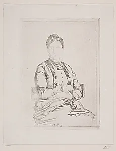 Portræt af Alma Bloch by Carl Bloch