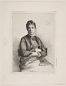 Portræt af Alma Bloch by Carl Bloch