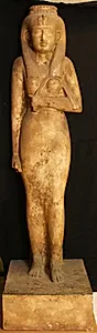 Portræt af Amons gudehustru Amenirdis d.æ. by Ubekendt