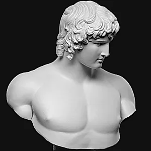 Portræt af Antinoos (m. proptrækker-krøller) by Ubekendt