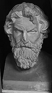Portræt af Antisthenes (ca. 450 f.Kr. - 365 f.Kr.) by Ubekendt