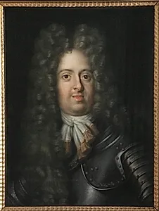 Portræt af Arveprinsen af Toscana Johan Gaston, 1671-1737, en face. by Rosalba Carriera