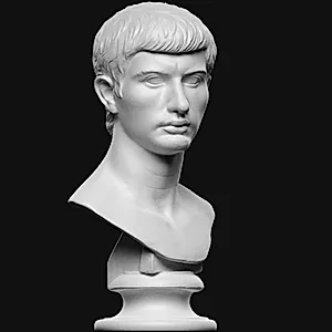 Portræt af augustæisk prins, Marcellus? Tidl. identificeret med Marcus Brutus (85-42 f.Kr.) by Ubekendt