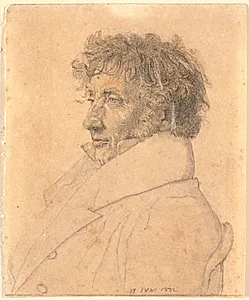 Portræt af Bagermester P.B.Købke, kunstnerens fader by Christen Købke