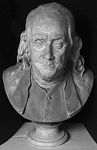 Portræt af Benjamin Franklin (1706-90), amerikansk politiker og fysiker by Ubekendt