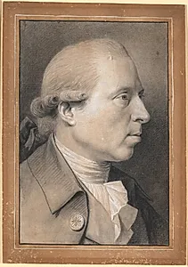 Portræt af billedhuggeren, professor Nikolaj Dajon by Jens Juel