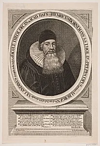 Portræt af biskop Henrik Bornemann by Johan Friedlein