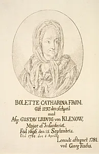 Portræt af Bolette Catharina From