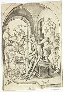 Portræt af Christian Gabriel Allegrain by Klauber, Ignaz Sebastian