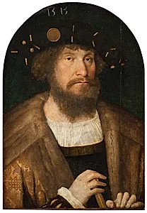 Portræt af Christian II (1481-1559) by Michiel Sittow