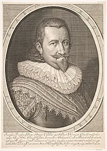 Portræt af Christian IV by Simon de Pas
