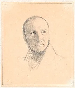 Portræt af Christian Waagepetersen, vinhandler, etatsråd, hofagent by Wilhelm Marstrand