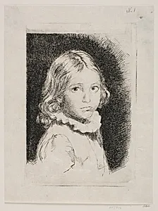 Portræt af Clara Emilie Rose Bloch by Carl Bloch
