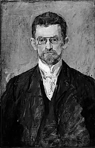 Portræt af den norske rigsarkivar Christopher Brinckmann by Henrik Lund