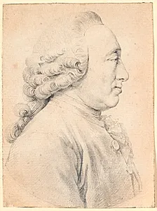 Portræt af den schweiziske naturvidenskabsmand og filosof Charles Bonnet (1720-93) by Jens Juel