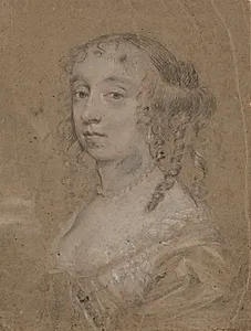 Portræt af en dame by Peter Lely