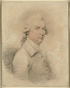 Portræt af en mand, brystbillede vendt mod højre by Humphry