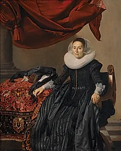 Portræt af en ung kvinde by Thomas de Keyser