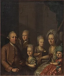Portræt af familien Lund by Erik Pauelsen