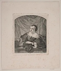 Portræt af Ferdinand Bols hustru by Vilhelm Kyhn
