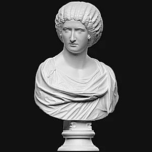Portræt af fornem dame, evt. fra hoffet omkring Julia Domna, Septimius Severus kone by Ubekendt
