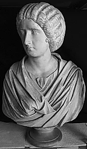 Portræt af fornem dame, evt. fra hoffet omkring Julia Domna, Septimius Severus kone by Ubekendt
