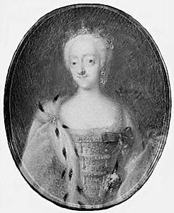 Portræt af Frederik IV's datter prinsesse Charlotte Amalie by Hinrich Jacob Pohle