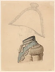 Portræt af Frederik VI i profil mod venstre by C.W. Eckersberg
