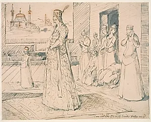 Portræt af fru Sarah Elisabeth Hingelberg f. Rosenfeldt