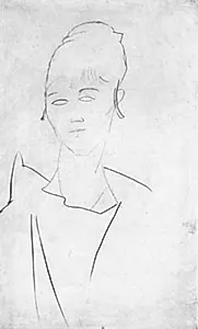Portræt af Gabrielle Souenne by Amedeo Modigliani