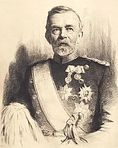 Portræt af Generalmajor L. Koefoed by Frans Schwartz