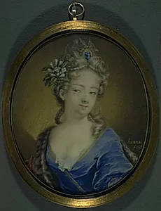 Portræt af grevinde Märta Creutz, neé Banér (1672-1736) by Joachim Henne