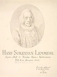 Portræt af Hans Sørensen Lemming