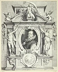 Portræt af Hans van Aachen by Jan Saenredam