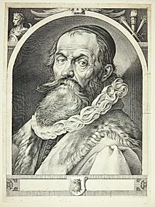 Portræt af Hendrick Goltzius by Jan Harmensz. Muller
