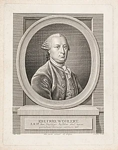 Portræt af Hofkirurg Hans Friedrich Wohlert by J.F. Clemens