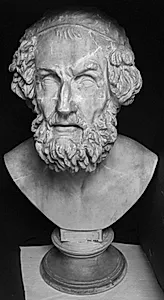 Portræt af Homer (8. årh. f.Kr.), græsk digter by Ubekendt