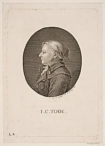 Portræt af I. C. Tode by Gerhard Ludvig Lahde