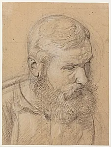 Portræt af J. Th. Lundbye. Brystbillede by Jørgen Roed