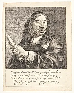Portræt af Jan de Vos by Karel Du Jardin