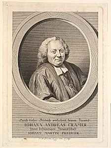 Portræt af Johan Andreas Cramer.