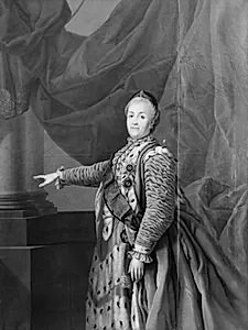 Portræt af kejserinde Catharina den Anden af Rusland by Joseph Darbes