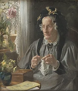 Portræt af konferensrådinde S.A. Casse f. Engelbreth by P.S. Krøyer