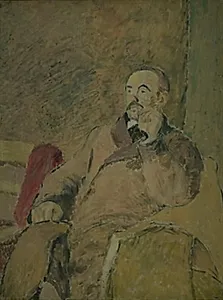 Portræt af kunstnerens fader by Harald Giersing