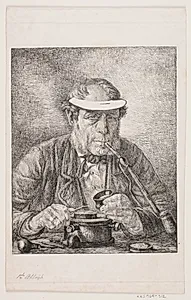 Portræt af kunstnerens far, medaillør F.C. Krohn