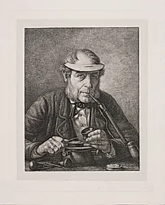 Portræt af kunstnerens far, medaillør F.C. Krohn